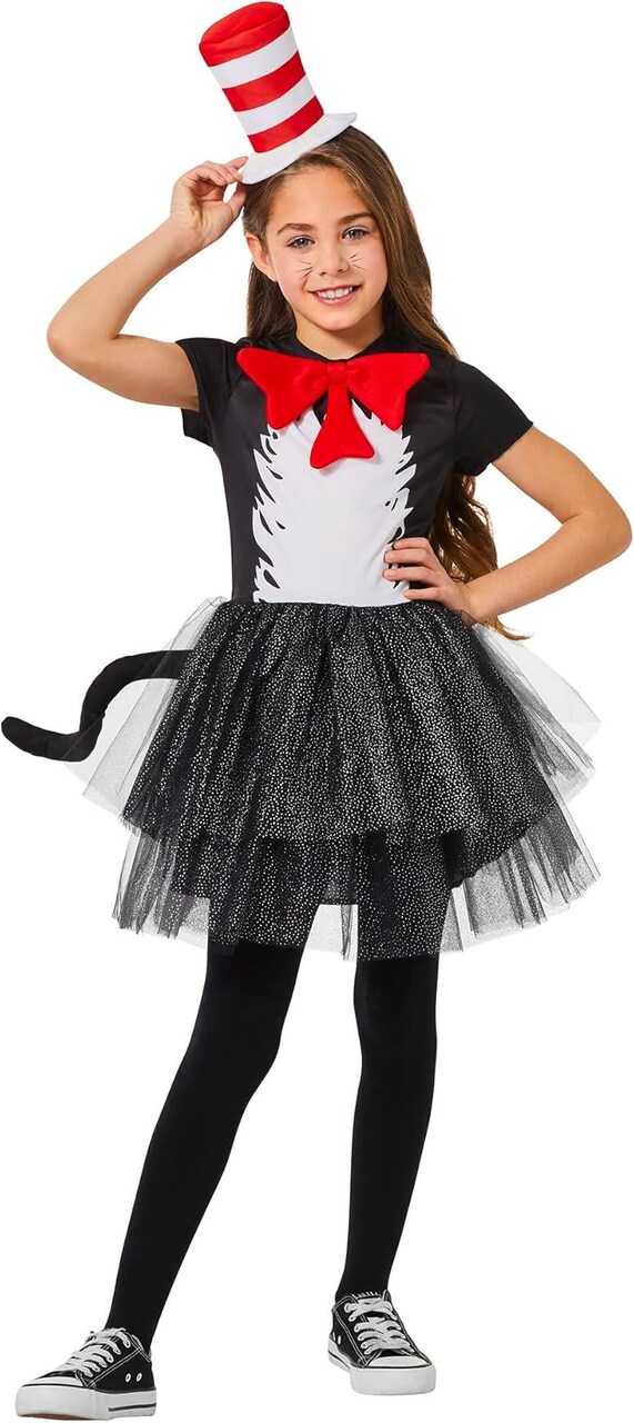 Dr. Seuss Kids Cat in the Hat Dress Costume Officially Licensed Kids Large 10-12